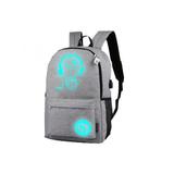 VICOODA Cool Boys School Backpack Luminous School Bag Music Boy Backpack Students Anti-theft Laptop Backpack with USB Charge Port