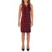 MICHAEL Michael Kors Womens Floral Sleeveless Shift Dress