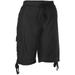 Fresh Womens Solid Tie Waist Cargo Skimmer Shorts