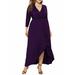 UKAP Womens Deep V Neck Dress Long Sleeve Ruched Irregular Hem Party Dress Flowy High Low Maxi Dress