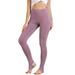 Allegra K Junior's Leggings Solid Elastic Waistband Stirrup Pants