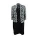 Jessica Howard Women's Petite Lace Jacket & Sheath Dress (4P, Black)