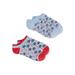 Americana Ladies USA Stars No Show Socks, 2 Pack