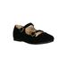 Little/Big Girls Nubuck Round Toe Classic Dual Straps Mary Jane Flat 18524