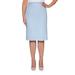 Alfred Dunner Womens Petite Lightweight Texture Lightweight Skirt With Embellished Detail