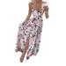 Summer Women's Fashion Boho Long Maxi Dress Deep V Neck Sleeveless Lady Beach Dresses Sundress Party Dress