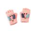 Listenwind Kids Fingerless Mittens Convertible Flip Top Gloves Children Winter Warm Soft Knitted Gloves for Boys Girls