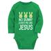 Tstars Boys Unisex Easter Holiday Shirts No Bunny Loves Me Like Jesus Happy Easter Party Shirts Easter Gifts for Boy Christian Baby Long Sleeve Bodysuit