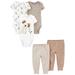 Child of Mine by Carter's Baby Boys Short Sleeve Bodysuits and Pants Outfit Set, 5 pc set