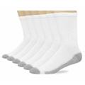 Hanes Men's 12-Pack FreshIQ Cushion Crew Socks: White, (Shoe Size: 6-12 / Sock Size: 10-13) (Fresh IQ Advanced Odor Protection Technology, Extra-Thick + Reinforced Cushioning: 184/6, 185/6, 184V12)