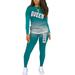 2pcs Women Long Sleeve Tracksuit Set Pullover Sweatshirts Sport Suits Tie Dye Sport Lounge Wear Letter Print Top Pants T-shirt Trousers Outfits Plus Size for Women