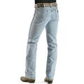 wrangler men's cowboy cut slim fit jean, bleach, 35x32