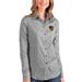 LA Galaxy Antigua Women's Structure Button-Up Long Sleeve Shirt - Black/White