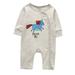 StylesILove Chic and Fun Animal Character Infant Baby Boy Long Sleeve Cotton Jumpsuit Outfit (95/18-24 Months, Grey Unicorn)