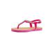 Chatties Girls Flip Flops 2-3 M US Little Kid Thong Sandal with Rhinestone Straps Dress Slip On Summer Shoe Light Pink