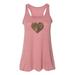 Racerback, Camo Heart, Camo Tank Top, I Love Camo, Fit, Workout Clothes, Soft Bella Canvas, Sublimation, Gift For Her, Racerback Tank Top, Mauve Marble, SMALL