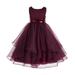 Ekidsbridal Asymmetric Ruffled Organza Sequin Flower Girl Dress Birthday Girl Dress Princess Dresses Pageant Dresses Ballroom Gown Special Occasion Dresses Junior Bridesmaid Dress 012S