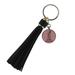 Career Appreciation Gift for a Hairdresser - Hair Stylist Black Tassel Keychain