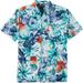 Van Heusen Mens Sandwashed Tropical Button Down Camp Shirt