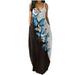 Hesxuno Womens Dresses Sleeveless Casual Sexy Vintage Floral Summer Boho Bodycon Long Dress Plus Size Sundresses