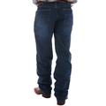 Cinch Mens Black Label Relaxed Fit Dark Stonewash Jeans 35x32 Dark Stone Blast