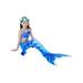 CVLIFE Baby Girls Bikini Swimsuits Mermaid Tail Swimmable Swimwear Beachwear 3PCS Bathing Suits Children Swimming Costume for 2-13Year Kids