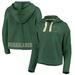 Miami Hurricanes Fanatics Branded Women's True Classics Cropped Pullover Hoodie - Green