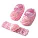 Baby Girl Satin Cloth Rose Princess Shoes+Headband Set, Toddler Soft Sole Walking Shoes Cute Crib Shoes Headband Set Soft, Lightweight and Anti-slip Sole Sneakers First Walkers, Pink L