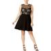 Love Squared Womens Plus Lace Textured Party Dress