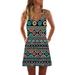 LAPA Womens Sleeveless Strappy Boho Sundress Summer Beach Mini Dress