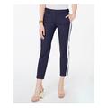 MICHAEL KORS Womens Navy Track Cigarette Cropped Pants Size 2