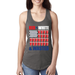 Red White And Wasted Americana / American Pride, patriotic Shirt, American Shirt, Patriotic Shirt, fourth of july shirt, American Flag, USA Ladies Racerback Tank Top