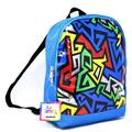 Boys ZigZag Print 11 x 9" Mini Backpack with PVC print