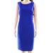 Lauren By Ralph Lauren NEW Blue Womens Size 4 Sleeveless Sheath Dress