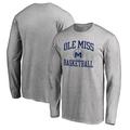 Ole Miss Rebels Fanatics Branded In Bounds Long Sleeve T-Shirt - Heathered Gray