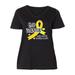 Endometriosis Awareness End Warrior Living with an Invisible Women's Plus Size V-Neck