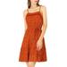 Allegra K Women's Spaghetti Strap Dress Ruffled Hem Chiffon A-Line Summer Floral Dresses