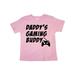 Inktastic Daddy's Gaming Buddy with Controller Toddler Short Sleeve T-Shirt Unisex