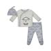 Gerber Take Me Home Shirt, Cap and Footed Pant Outfit Set, 3pc (Baby Boys or Baby Girls, Unisex)