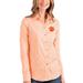 Clemson Tigers Antigua Women's Structure Button-Up Shirt - Orange/White