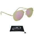 proSPORT Aviator Bifocal Reader Sunglass Pink Rose Mirror Lens Men Women