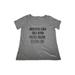 Women's Gray "Birth Place: Earth" Scoop Neck Short Sleeve Cotton T-Shirt