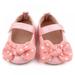 Yinrunx Baby First Walkers Shoes/ Toddler Girl Dress Shoes Kids Baby Girls Shoes Pu Princess Bow Loving Heart Shoes Bowknot Lace Up Glitter Crib Sole Sneaker Soft Sole Walking Crib Shoes