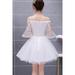 Junior Stylish Bird Embroidered Soft Short Skirt Thin Cool Evening Dress