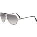 Cazal Legends Men's 953 914SG Black/Silver Retro Pilot Sunglasses 69mm