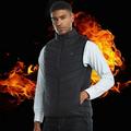 Fashion Men Electric Heated Vest Heating Waistcoat Padded Thermal Warm Outdoor Jacket Winter USB