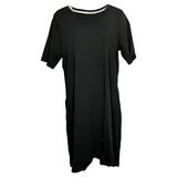 Isaac Mizrahi Live! Essentials Women's Dress Sz XL Reg V-Neck Black A272505