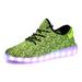 Unisex Men Women LED Light Up Night Luminous USB Trainer Sneaker High Top Shoes