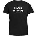 Valentines I Love My Wife Video Games Black Adult T-Shirt - 5X-Large