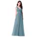 Ever-Pretty Womens Ruched Bust Evening Cocktail Party Dresses for Women 07526 Dusty Blue US06
